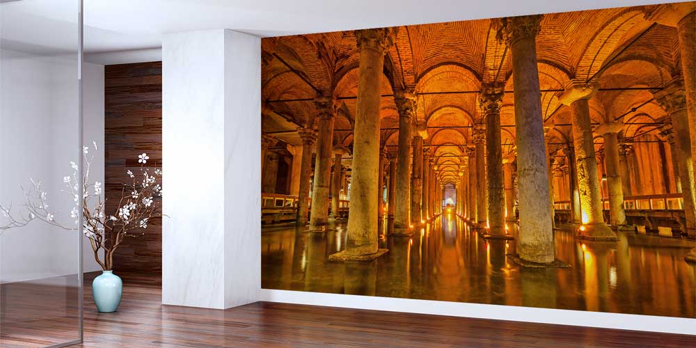 Yerebatan Sarnıcı Sütunlu Mimari Duvar Kağıdı 11554