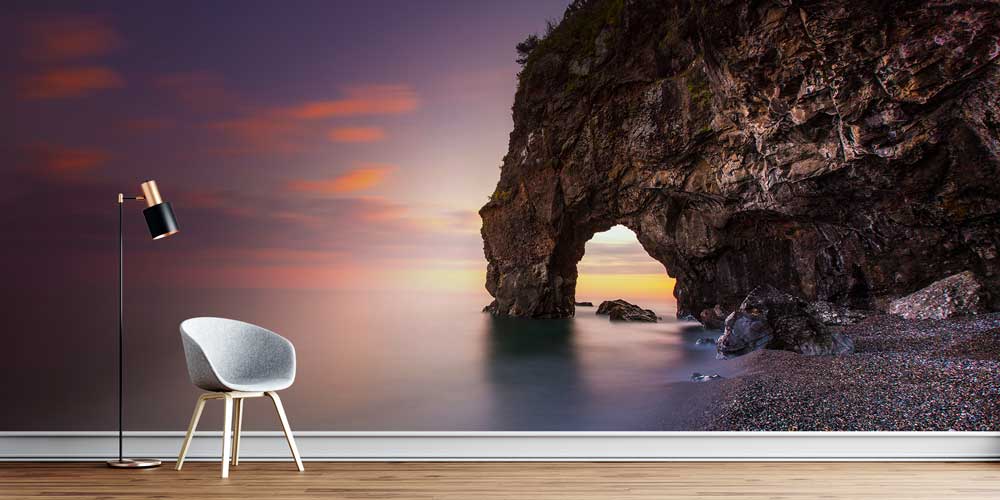 Doğal Kaya Kemeri Deniz Manzaralı Duvar Kağıdı ve Duvar Kaplaması 11607