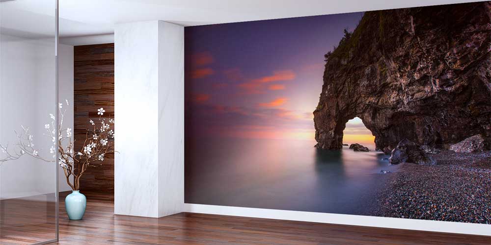 Doğal Kaya Kemeri Deniz Manzaralı Duvar Kağıdı ve Duvar Kaplaması 11607
