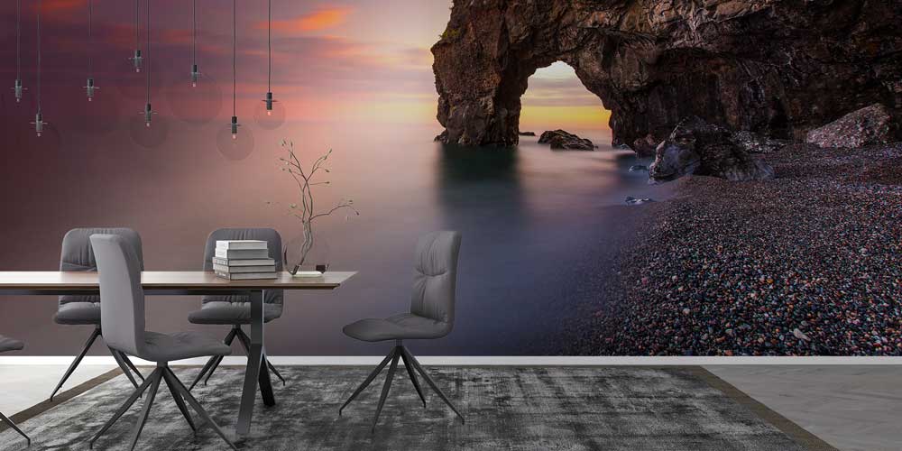 Doğal Kaya Kemeri Deniz Manzaralı Duvar Kağıdı ve Duvar Kaplaması 11607