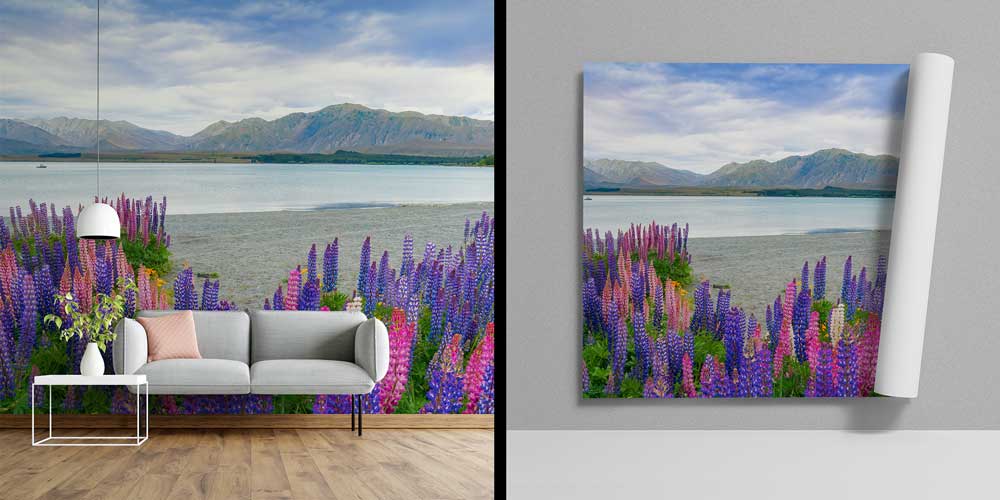 Dağ Gölü Çiçekleri Duvar Kağıdı 12968