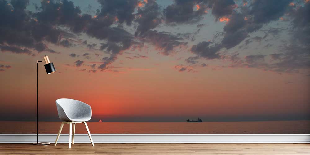 Gün Batımı ve Deniz Ufku Doğa Manzarası Duvar Kağıdı 11595