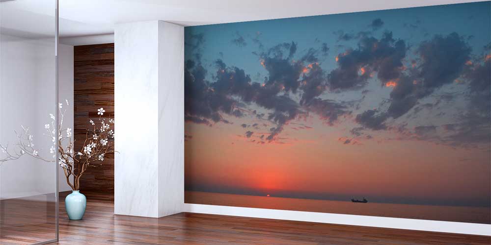 Gün Batımı ve Deniz Ufku Doğa Manzarası Duvar Kağıdı 11595