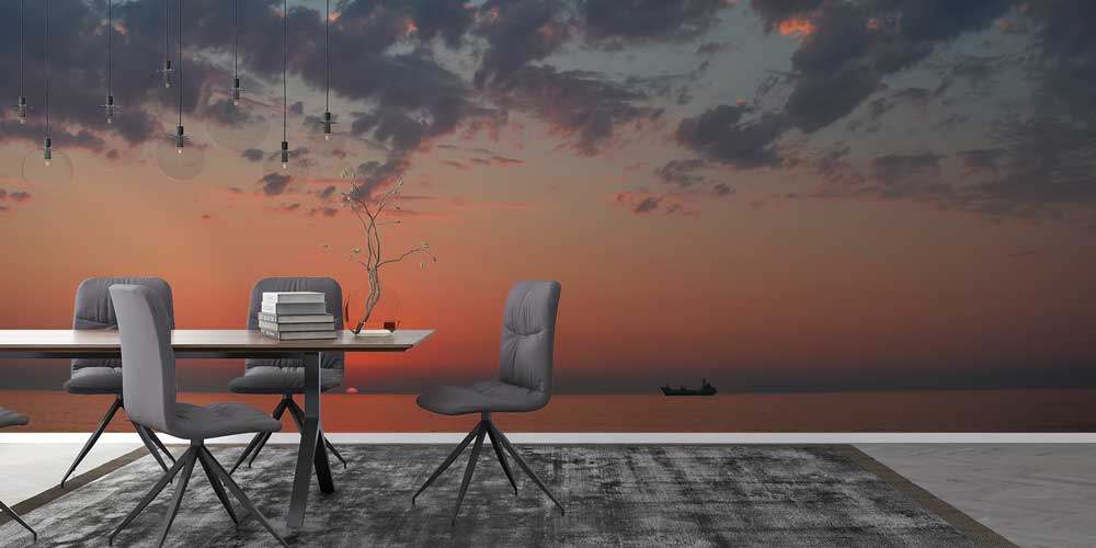 Gün Batımı ve Deniz Ufku Doğa Manzarası Duvar Kağıdı 11595