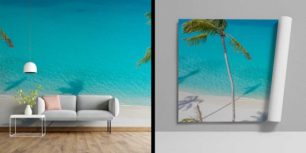 Tropik Sahil ve Turkuaz Deniz Duvar Kağıdı 12793