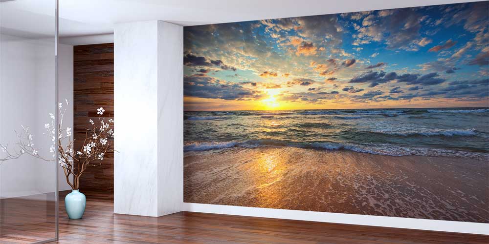 Gün Batımı Sahil Manzarası Duvar Kağıdı 12804