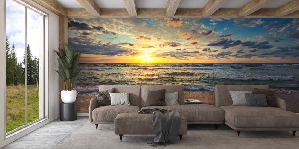 Gün Batımı Sahil Manzarası Duvar Kağıdı 12804
