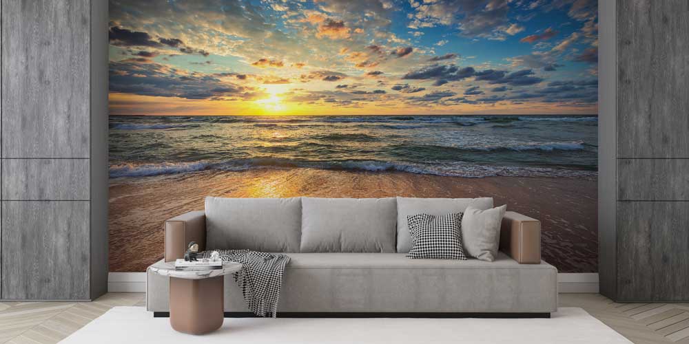 Gün Batımı Sahil Manzarası Duvar Kağıdı 12804