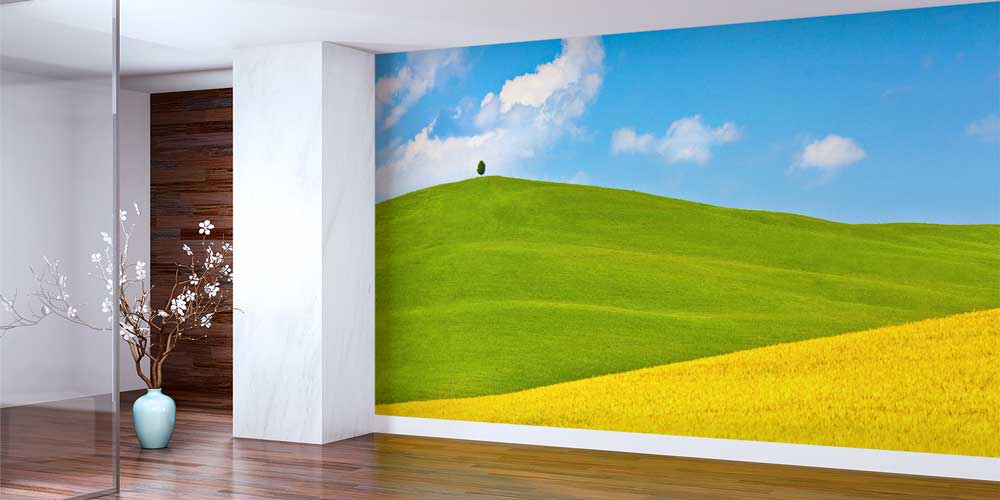 Yeşil Tepeler Manzarası Duvar Kağıdı 12932