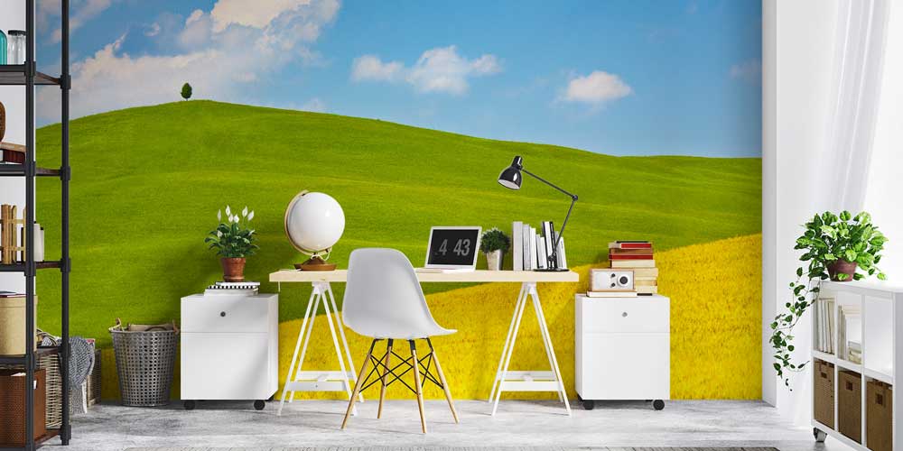 Yeşil Tepeler Manzarası Duvar Kağıdı 12932