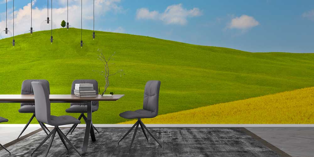 Yeşil Tepeler Manzarası Duvar Kağıdı 12932