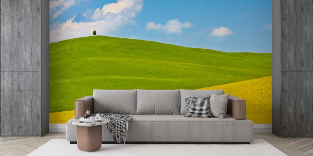 Yeşil Tepeler Manzarası Duvar Kağıdı 12932