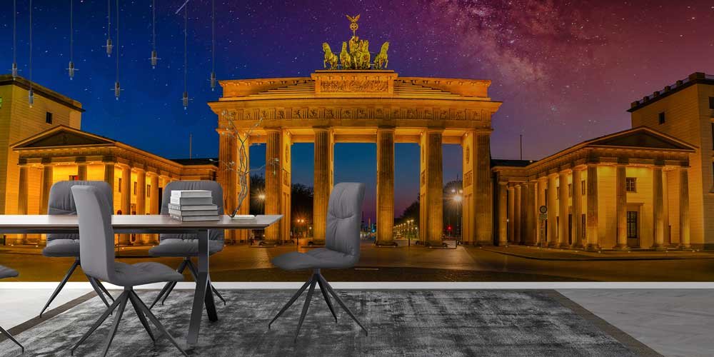 Berlin Brandenburg Kapısı Gece Manzarası Duvar Kağıdı 13127