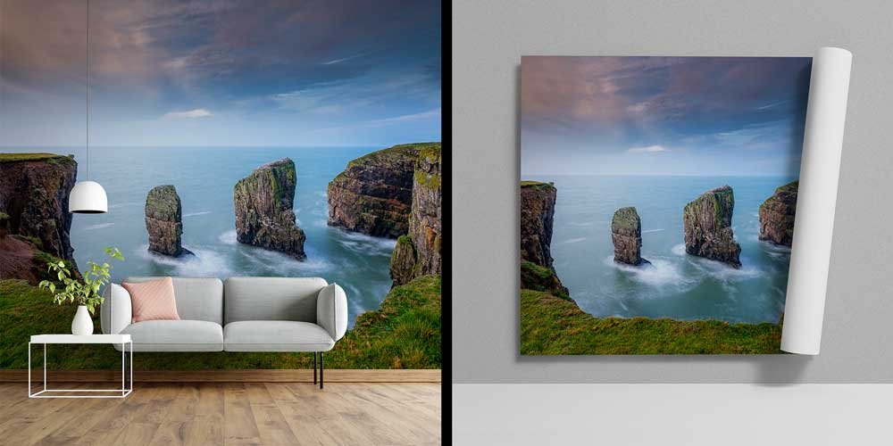 Okyanus Kıyısı Falez Kayalıkları Manzara Duvar Kağıdı 13130