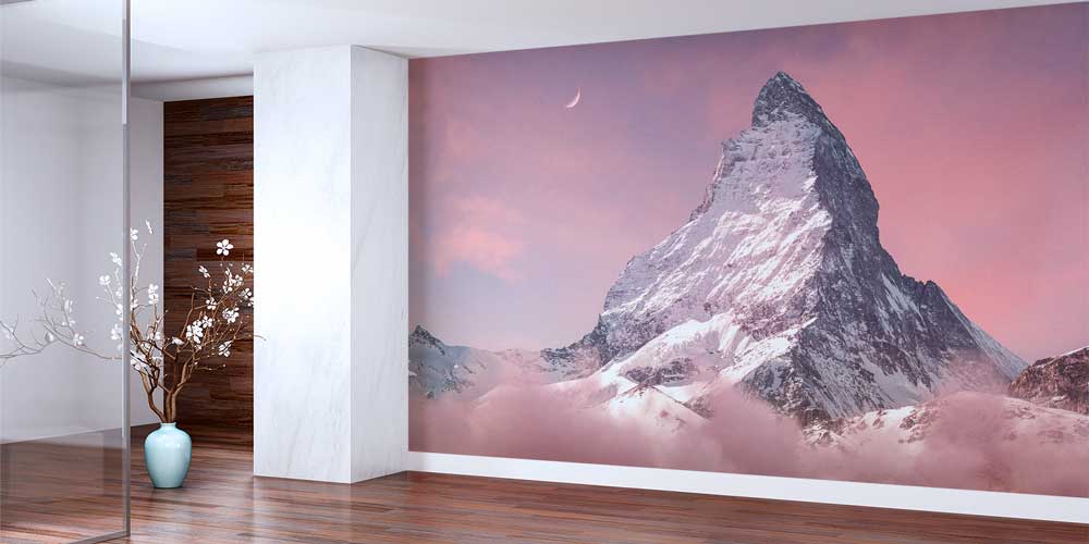 Matterhorn Dağı Gün Batımı Manzarası Duvar Kağıdı 13141