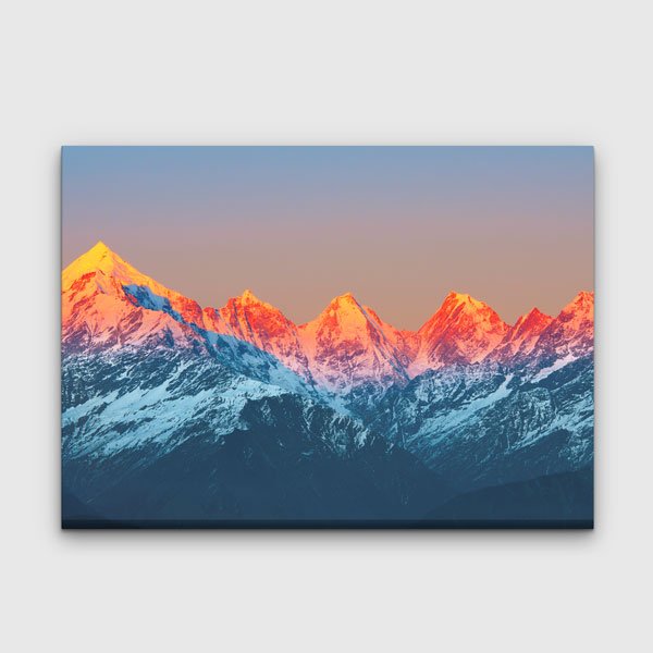 Himalaya Dağları Gün Batımı Kanvas Tablo – Fotoğraf Sanatı Duvar Dekoru 13318