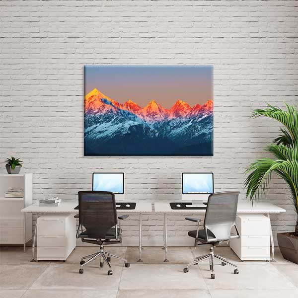 Himalaya Dağları Gün Batımı Kanvas Tablo – Fotoğraf Sanatı Duvar Dekoru 13318