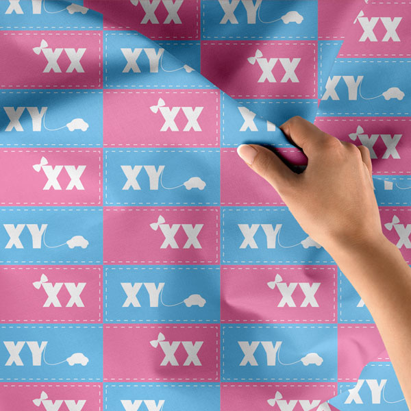 XX XY Cinsiyet Kromozomu Desenli Duvar Örtüsü 8398