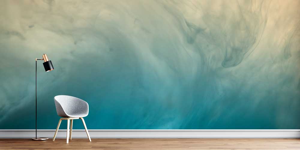 work-place-wall-design-7423-0 Soyut Duman Efektli Duvar Kağıdı 7423