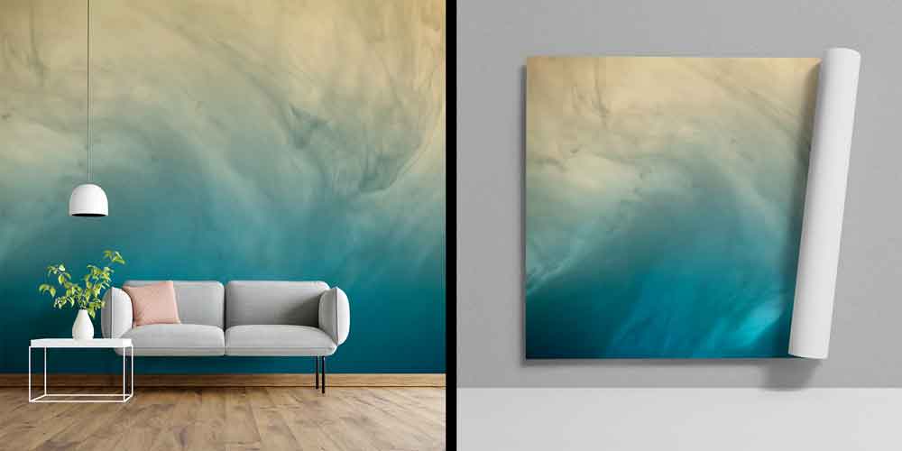 Soyut Duman Efektli Duvar Kağıdı 7423