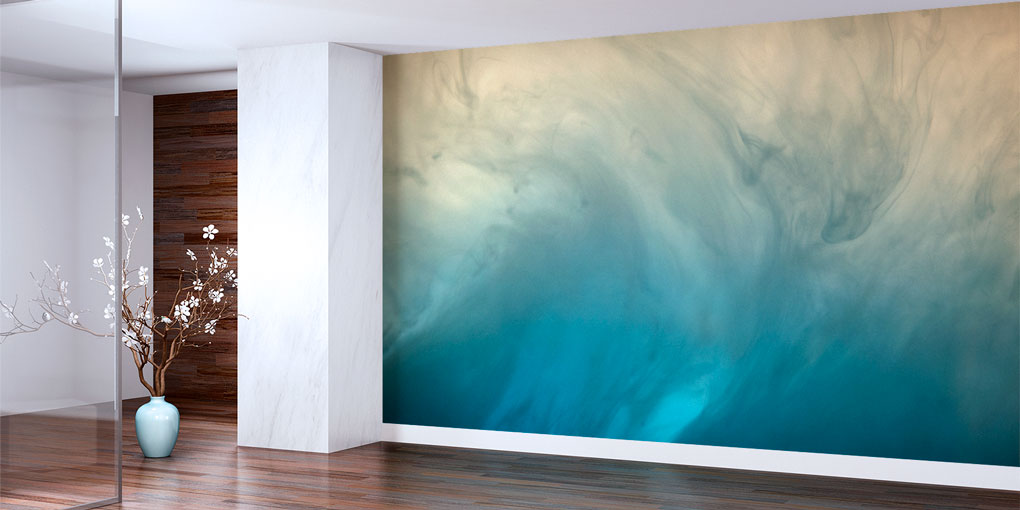 work-place-wall-design-7423-01 Soyut Duman Efektli Duvar Kağıdı 7423