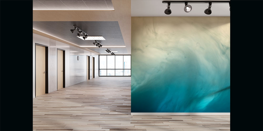 work-place-wall-design-7423-04 Soyut Duman Efektli Duvar Kağıdı 7423