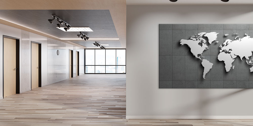 Bu büyük ebatlı duvar dekoru modern bir tasarım 7849