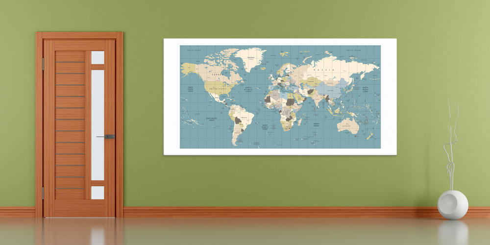 Bu büyük ebatlı duvar dekoru pastel tonlarda tasarlanmış 7852