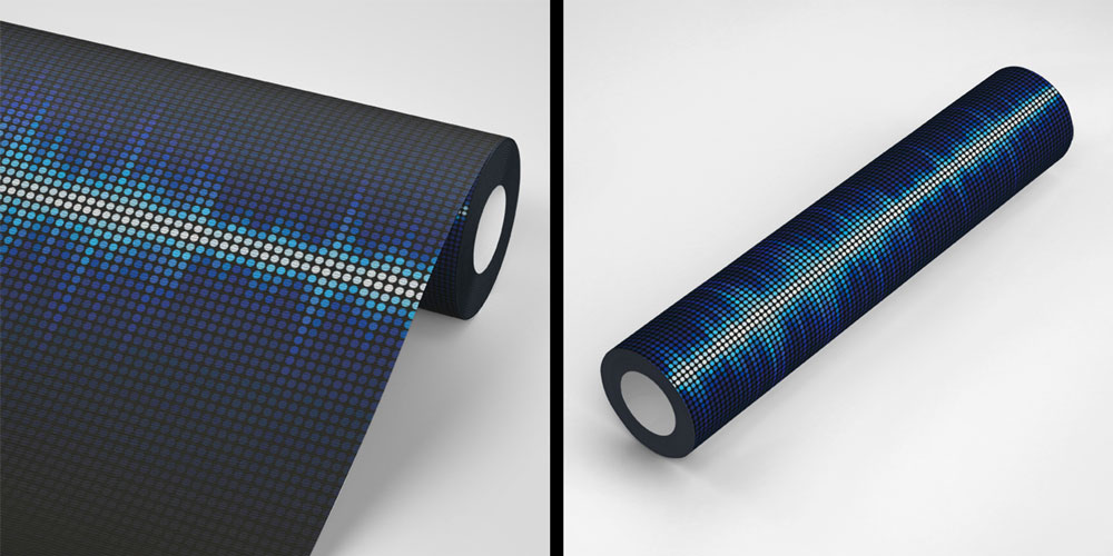 Dijital Ses Dalgası Tasarımlı Modern Duvar Kağıdı 5393