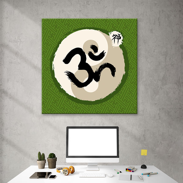 Zen Om Sembolü Kanvas Tablo – 5807